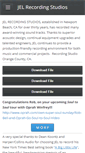 Mobile Screenshot of jelrecording.com